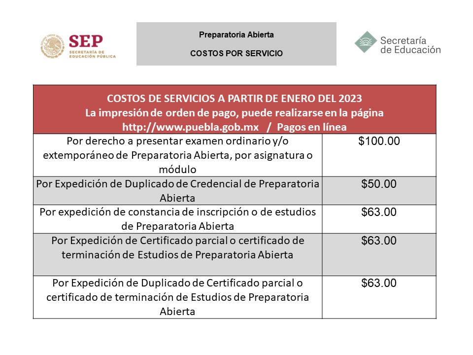 COSTO SERVICIOS -2023